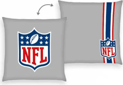 Produktbild von NFL Dekokissen – Classic, Größe ca. 40x40 cm, grau-grau