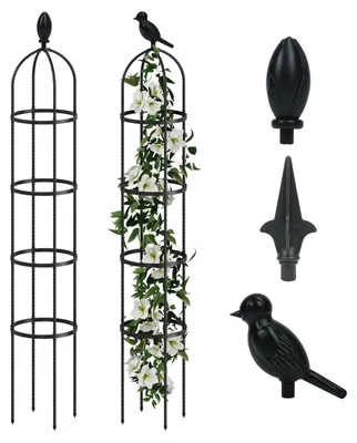 Zdjęcie produktu dla Obelisk ogrodowy dla roślin pnących, okrągły, o wysokości 175 cm