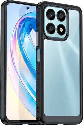 Produktbild von Honor X8A Hülle, Klar Rückseite Stoßfeste TPU Silikon Bumper Schutzhülle für Honor X8A Schwarz