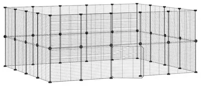 Produktbild von Tierkäfig – Kaninchenkäfig – Nagetierkäfig – Welpenstall – 36 Stahlpaneele – 35x35 cm