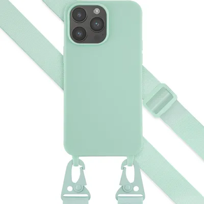 Obrázek produktu pro Selencia silikonové pouzdro s odnímatelným páskem iPhone 14 Pro Max – tyrkysové