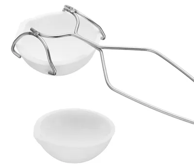 Schmelztiegel-Set, 3 Stück, 250 g, Keramik, Quarz, Zange
