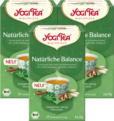 Produktbild von 3 x  YOGI TEA Natürliche Balance | 3 x 34g