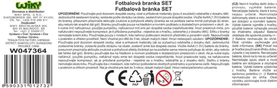 Obrázek produktu pro Fotbalový set s pohyblivou brankou 62x42 cm