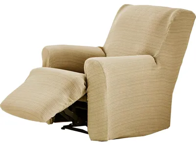 Image de Housse de coussin en jacquard élastique, couleur beige