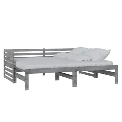 Obrázek produktu pro vidaXL Rozkládací denní postel Grey Solid Pine 2x(90x200) cm