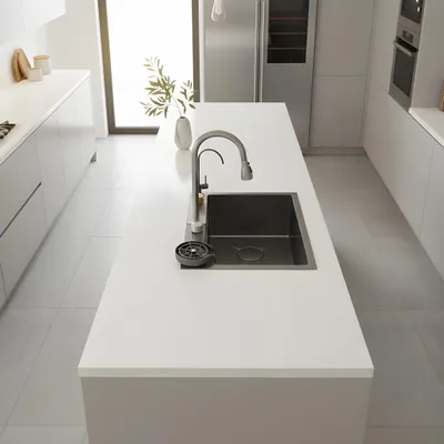 Produktbild von Küchenspüle, Einbauspülbecken, Smartes Wasserfall Spülbecken