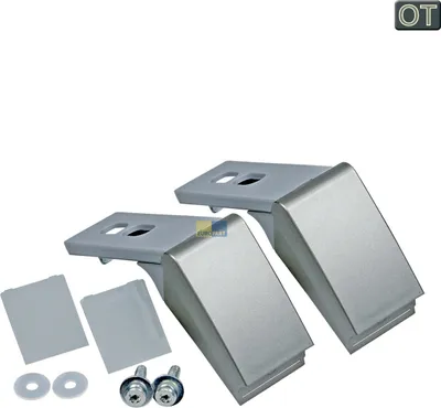 Produktbild von Reparaturset Scharnier zweitürig silber Türgriff Griff Bausatz Stangenformtürgriff Stange Kühlschrank Kühlgerät Kühlautomat Original Liebherr 9590180 cnes38 cpes40 kpes42