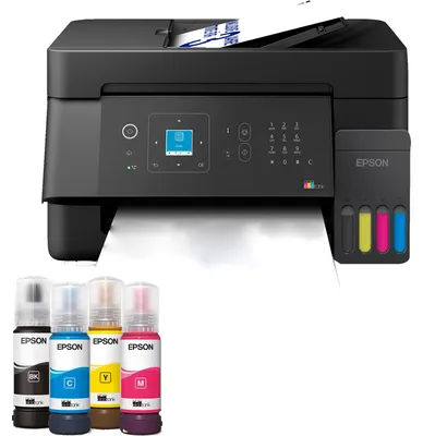 Produktbild von Epson EcoTank ET-4900, Tintenstrahl, Farbdruck, 5760 x 1440 DPI, A4, Direktdruck, Schwarz