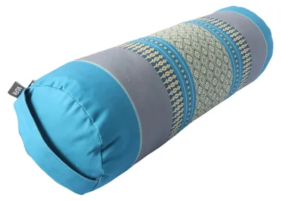 Produktbild von Yoga Bolster 55 x 15 x 15 cm, Kapok, für Meditation, blau