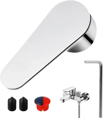 Imagen del producto de Mezclador para ducha, con palanca y empuñadura, para agua fría y caliente, grifo de ducha