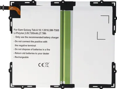 Produktbild von EB-BT585ABA Akku passend für Samsung: Galaxy Tab A 10.1 M-T585, SM-T585C, SM-T585M 3,8 Volt 7300mAh
