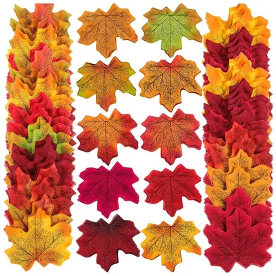 Künstliche Ahornblätter 300 Stück 8 cm Herbstdeko