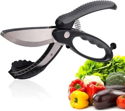 Produktbild von Salatschneider - Heavy Duty - Edelstahl - Ergonomisches Design für leichtes Schneiden - ServiceTopper