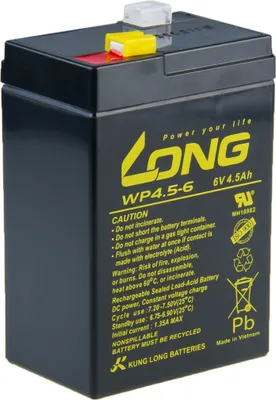 Immagine prodotto di Avacom Long 6V 4,5Ah Lead-Acid Battery F1 (Wp4.5-6)