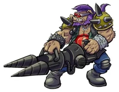 Productafbeelding van Teenage Mutant Ninja Turtles x G.I. Joe Crossover: Actiefiguurtjes, Rocksteady x Dreadnok Buzzer, 12 cm