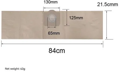Image de Sacs filtrants pour aspirateur, lot de 5, pour modèles Karcher, compatibles avec la référence 6.959-130.0