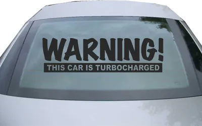Produktbild von Indigos UG - Aufkleber Heckscheibe & Motorklappe DE2478 - schwarz - 600x171 mm - Warning! - Auto Scheiben Fenster Heckklappe Tuning Racing JDM - Die cut