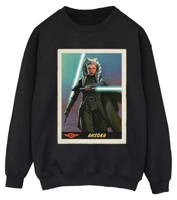 Image de Sweat-shirt Star Wars - "The Mandalorian" pour femmes, modèle BI39306 (Taille L), couleur noire