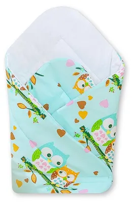 Produktbild von Baby-Nest – Basic, Mintgrün, mit Eulenmuster