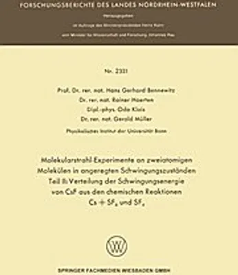 Obrázok produktu pre Molekularstrahl-Experimente an zweiatomigen Molekülen in angeregten Schwingungszuständen