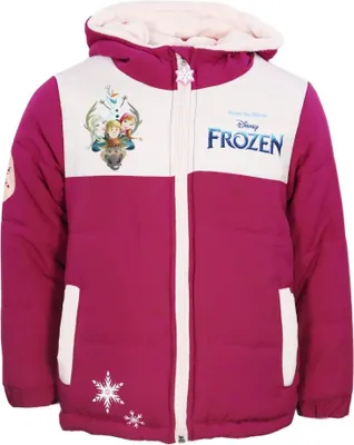 Produktbild von Disney Die Eiskönigin Elsa Anna Kinder Kapuzen Winterjacke – Brombeere / 92