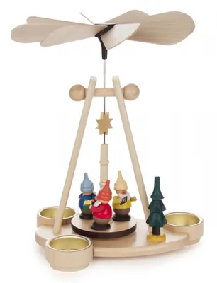 Produktbild von Weihnachtsdeko Tischpyramide Zwerge BxHxT 21x26x14cm NEU