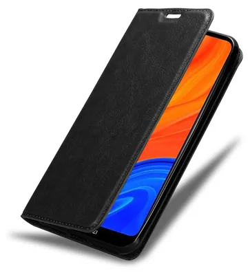 Immagine prodotto di Cadorabo cover per Huawei Y6S cover protettiva in nero custodia per cellulare cover chiusura magnetica