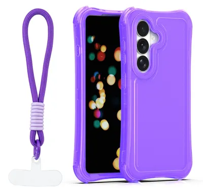 Image de Coque de protection Safepop avec cordon pour Samsung Galaxy S26 Plus, couleur violette