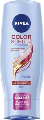 Produktbild von NIVEA Color Schutz Milde Spülung, Unisex, Nicht-professionelle Haarspülung, Gefärbtes Haar, Farbschutz, Feuchtigkeitsspendend, Nährend, Regenerierend, Glanz, Verstärkung, 200 ml, Flasche