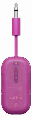 Productafbeelding van Twelve South AirFly Pro 2 – Geniet van In-Flight Entertainment met Draadloze Hoofdtelefoons – Koppel Twee Sets Draadloze Hoofdtelefoons voor Gedeeld Luisteren – Meer dan 25 Uur Batterijduur - Roze