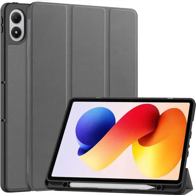 Produktbild von Schutzhülle mit Klappe für Xiaomi POCO Pad M1 / Redmi Pad 2 Pro, Bizon Case Tab Lizard, Grau