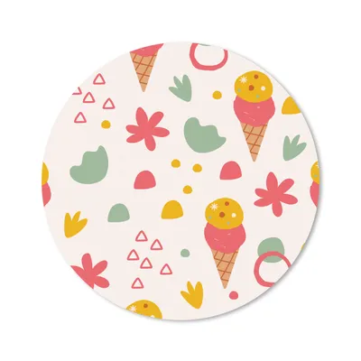 Produktbild von MuchoWow® Mauspad Mousepad Eiscreme - Design - Sommer 20x20 cm - Mousepads - Maus Mat - Pad - Mausunterlage - Schreibtischmatte