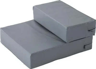 Produktbild von PawHut Haustiertreppe Hundetreppe Katzen Welpen Treppe Unterlage Grau