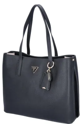 Produktbild von Guess Meridian Triangle Logo Shopper Bag in Schwarz für Damen – 37 x 29 x 11 CM / Black