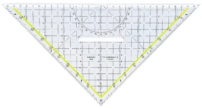 Immagine prodotto di Aristo AR1648/2 Triangolo da disegno TZ-Triangle®, in plexiglas® con impugnatura, 325 mm, cristallino