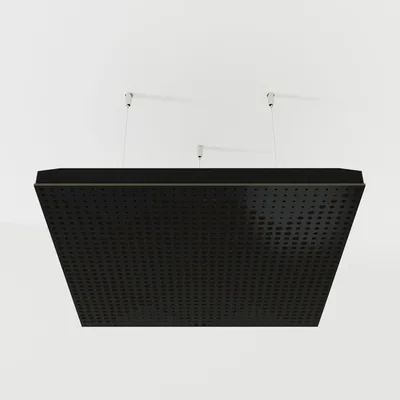 Obrázok produktu pre Sada 4 kusov akustických stropných panelov WILDS, materiál: zamat, rozmer: 50x50x5 cm, farba: čierna/hnedá