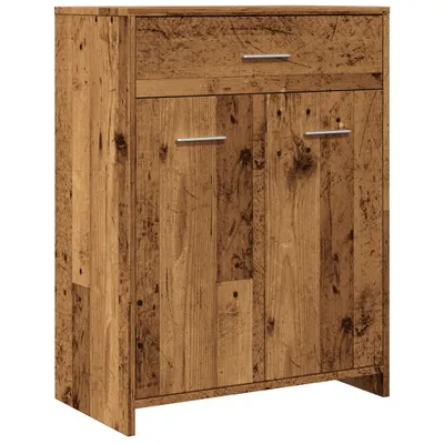 Produktbild von Badschrank Altholz-Optik 60x33x80 cm Holzwerkstoff
