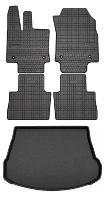 Zdjęcie produktu dla Dywaniki gumowe + mata bagażnika do Lexus NX II 2021- (plug-in hybryda, hybryda) – czarne, dopasowane – Wielganizator SolidPRO