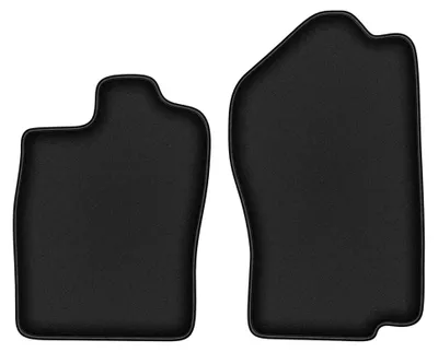Productafbeelding van Velours voormatten voor Opel Vectra A 1988-1995 (sedan/liftback/hatchback) – 2-delig, zwart, op maat – Wielganizator DURBAN