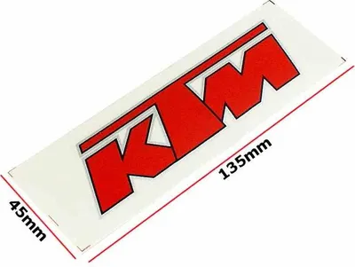 Produktbild von Ktm Aufkleber Kastanienbraun