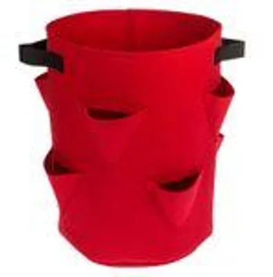 Produktbild von Erdbeer-Pflanzsack Filz 8 Pflanztaschen ca. 35 x 42 cm