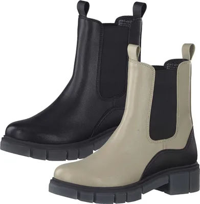 Produktbild von MARCO TOZZI Damen Chelsea Boots Stiefeletten Halbstiefel 2-25413-37, Größe:39 EU, Farbe:Schwarz