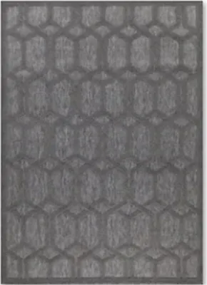Produktbild von MY-RUG Outdoor-Teppich "Ross" 300X200 cm, schwarz, mit Hoch-Tief-Effekt, unifarben, sehr kuschelig