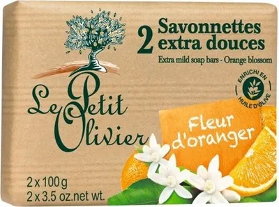Obrázek produktu pro Le Petit Olivier Extra jemné mýdlo - Pomerančový květ, 2x100g