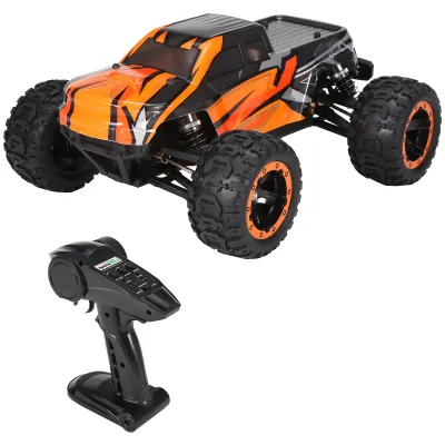 Obrázok produktu pre RC auto v mierke 1:16, pohon 4WD, rýchlosť 45 km/h, bezkomutátorový motor 2840, terénne vodotesné offroadové auto s LED osvetlením, darček