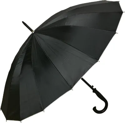 Produktbild von Clayre & Eef Erwachsenen-Regenschirm Ø 100x80 cm Schwarz Kunststoff