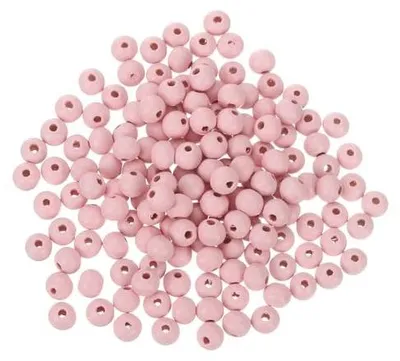 Zdjęcie produktu dla Koraliki drewniane kolorowe 8 mm 300 szt do biżuterii DIY