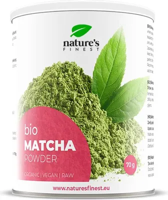 Nature’s Finest Bio Matcha Powder organic vegan raw for energy, focus and Detox