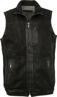 Produktbild von Deercraft - Herren Lederweste Lammnubuk schwarz : 64